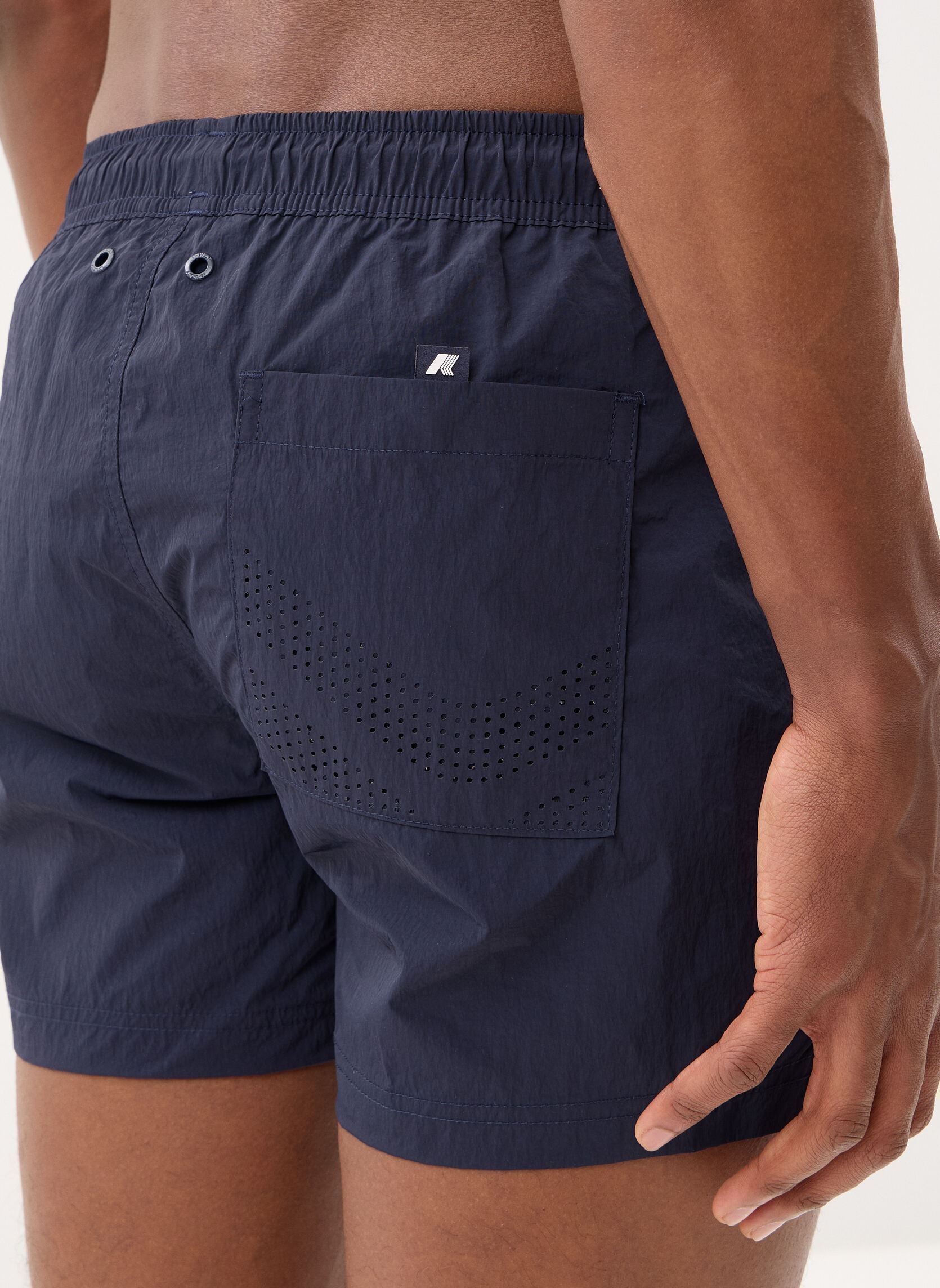Zwemshorts Hazel Beach heren blauw K-Way Zwemshorts Hazel Beach heren blauw Blue Depth