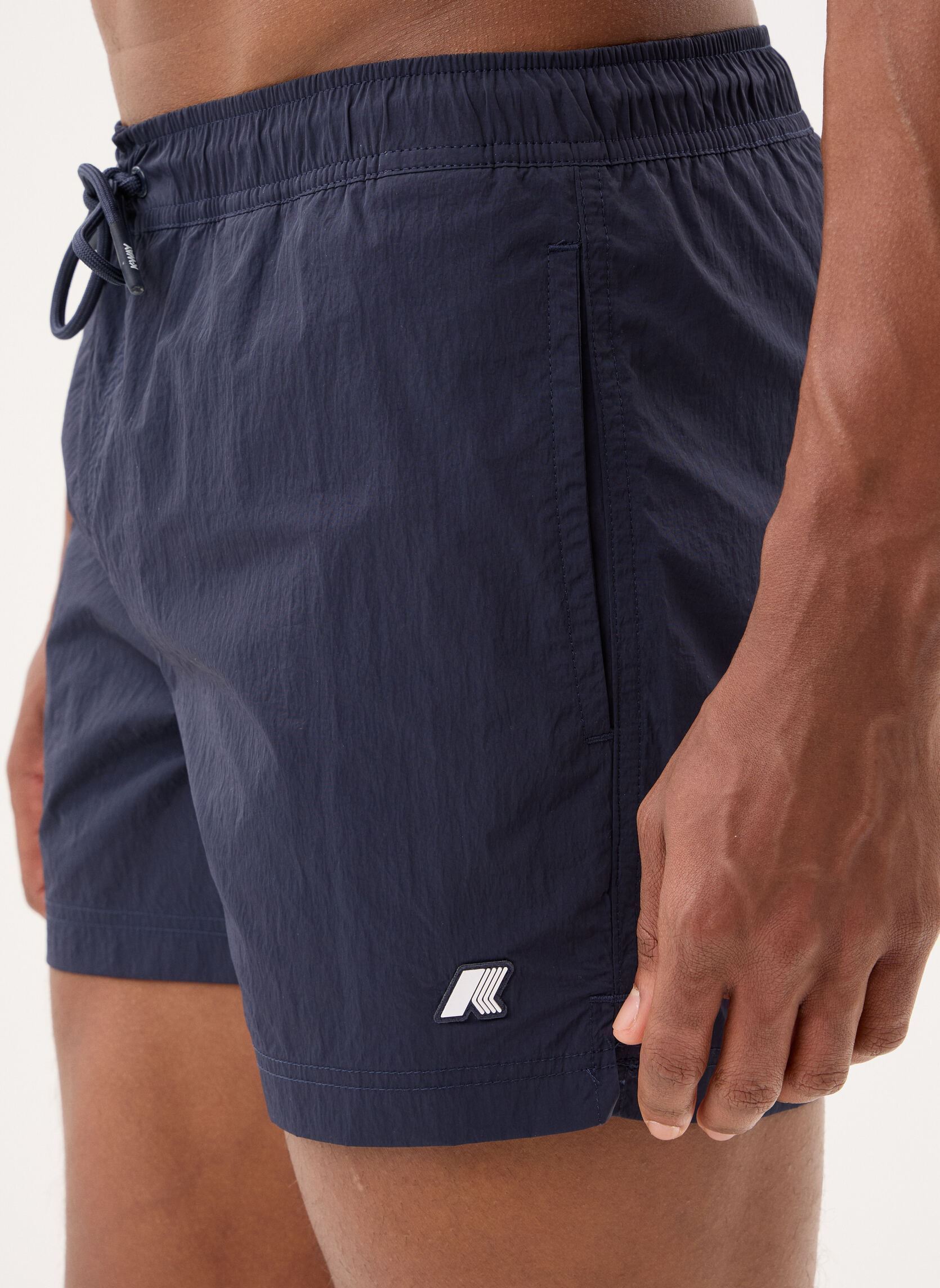Zwemshorts Hazel Beach heren blauw K-Way Zwemshorts Hazel Beach heren blauw Blue Depth