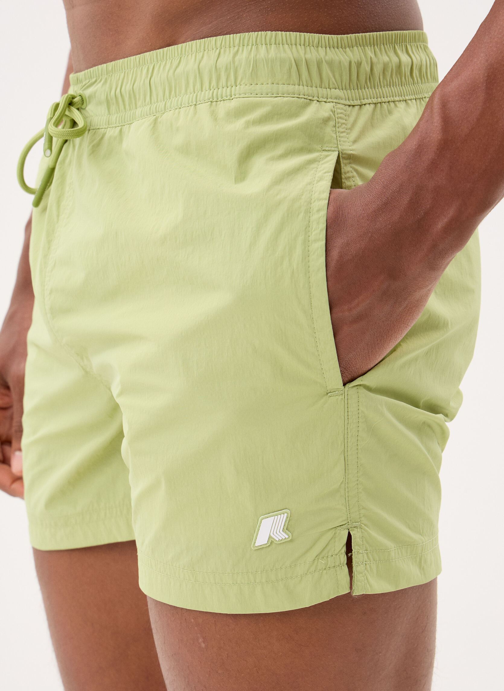 Zwemshorts Hazel Beach heren groen K-Way Zwemshorts Hazel Beach heren groen Green Dk Lime