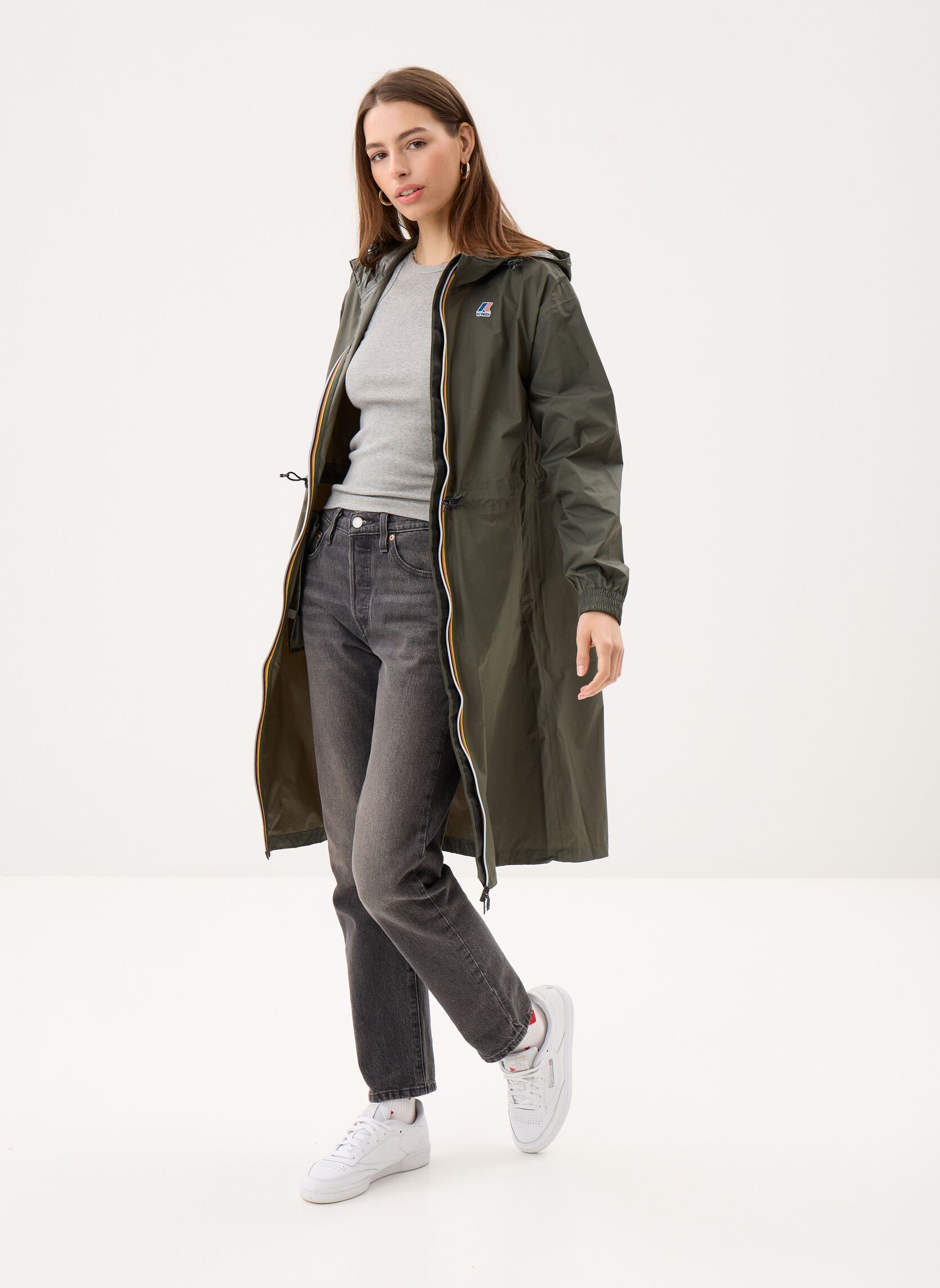 Regenjacken LE VRAI 4.0 DELIA damen grün K-Way Regenjacken LE VRAI 4.0 DELIA damen grün GREEN BLACKISH