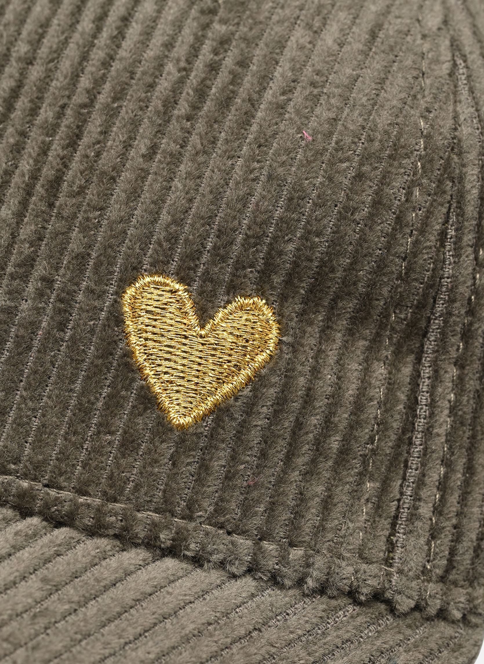 Casquettes PCJENNY VELVET EMB. CAP D2D femme vert Pieces Casquettes PCJENNY VELVET EMB. CAP D2D femme vert FOREST NIGHT GOLD HEART EMB