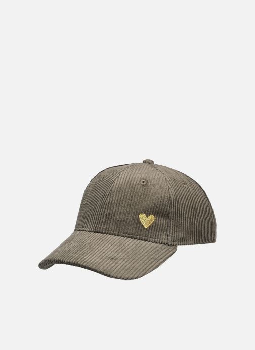Pieces Casquettes PCJENNY VELVET EMB. CAP D2D femme vert