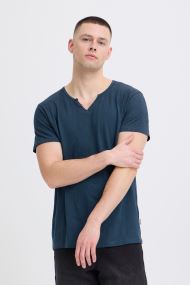 Tee-shirts Bhaston Split Neck Tee homme bleu Blend Tee-shirts Bhaston Split Neck Tee homme bleu Dress Blues