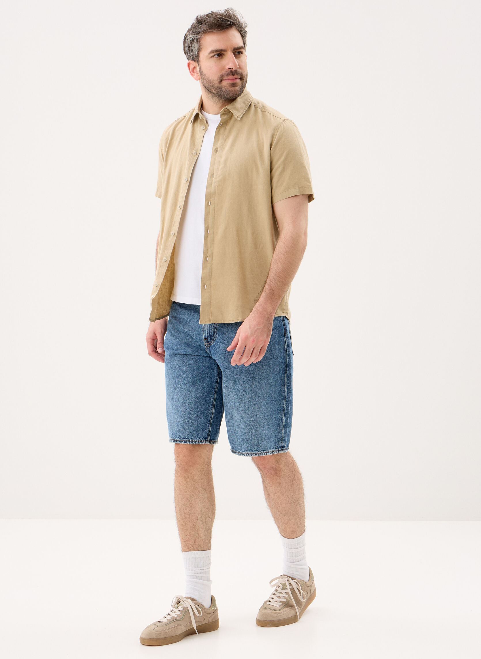 Hemden Bhbobby Linen S/S herren braun Blend Hemden Bhbobby Linen S/S herren braun Cornstalk