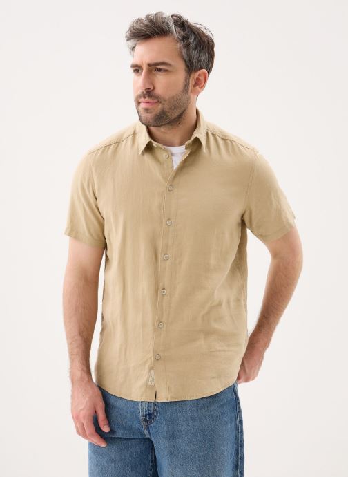 Blend Chemises Bhbobby Linen S/S homme marron