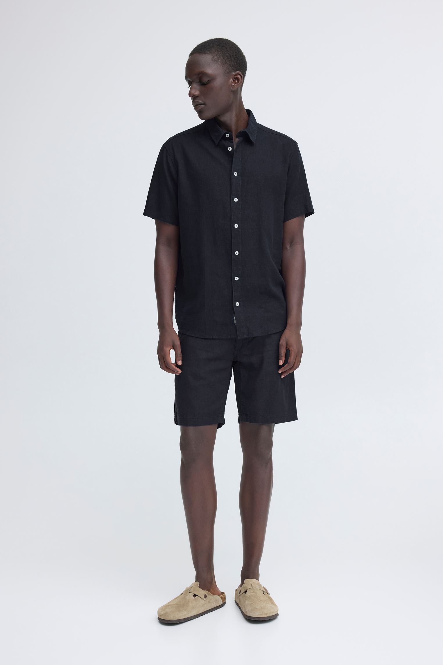 Chemises Bhbobby Linen S/S homme bleu Blend Chemises Bhbobby Linen S/S homme bleu Salute