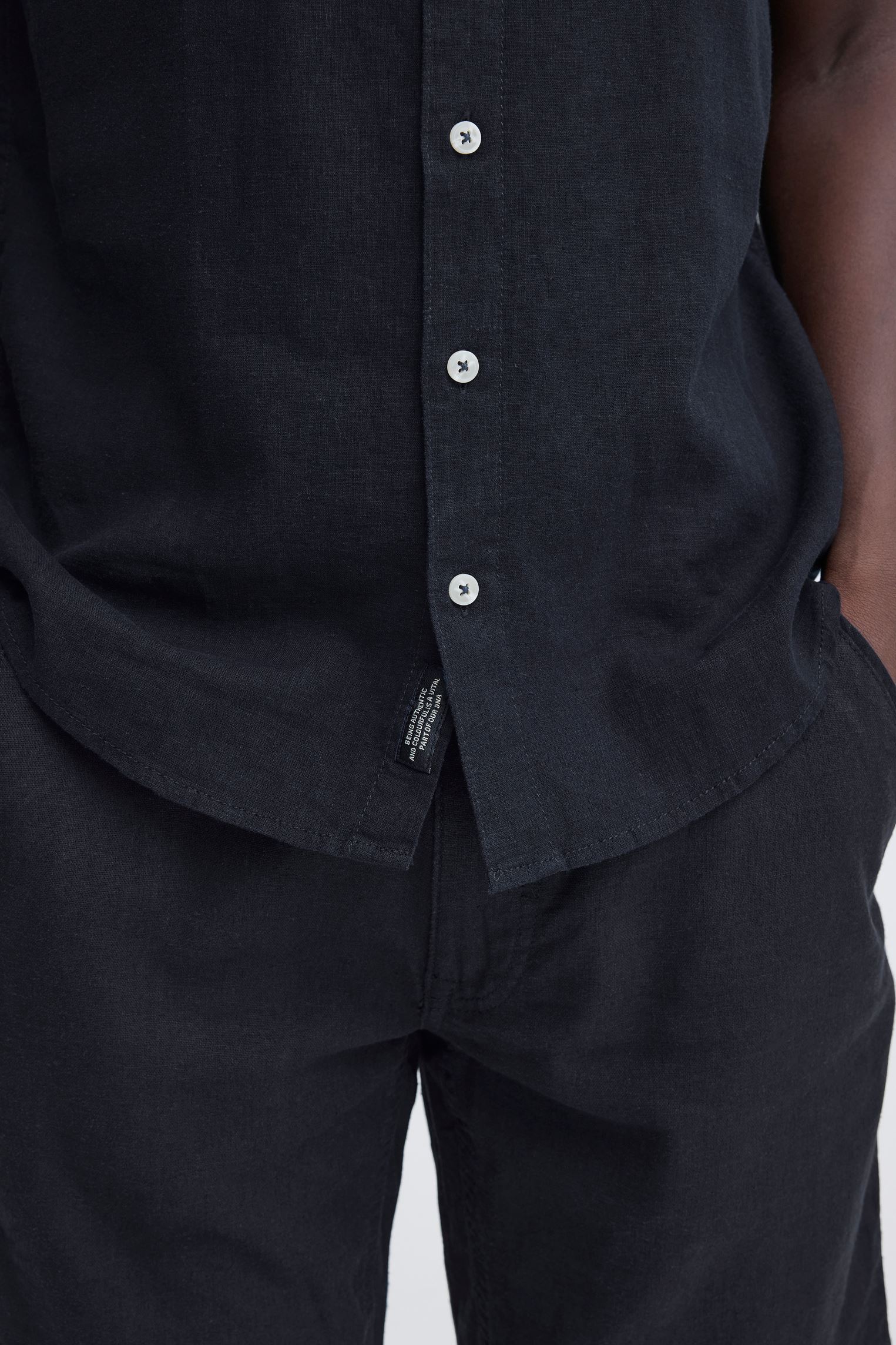 Chemises Bhbobby Linen S/S homme bleu Blend Chemises Bhbobby Linen S/S homme bleu Salute