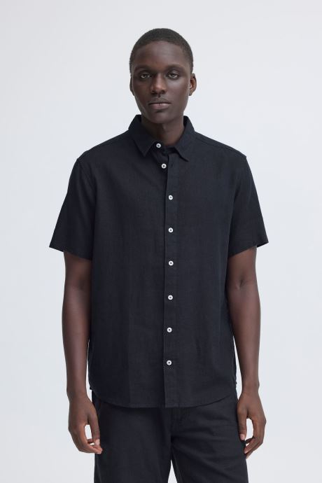 Blend Chemises Bhbobby Linen S/S homme bleu