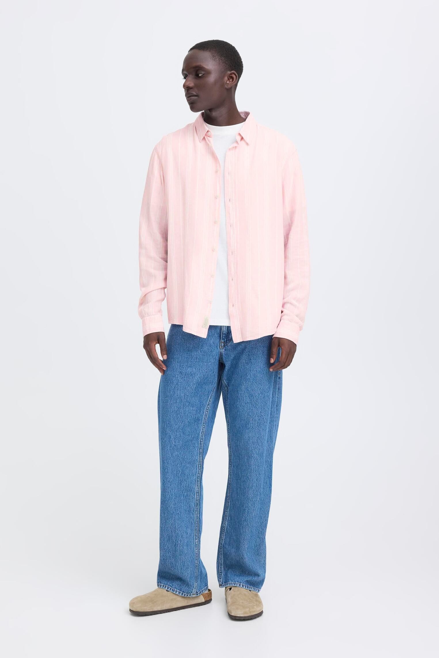 Hemden Bhbobby Linen Stripe herren rosa Blend Hemden Bhbobby Linen Stripe herren rosa Chalk Pink
