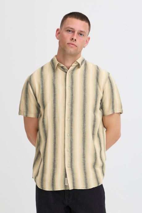 Blend Chemises Bhbobby Linen Multi Stripe homme vert