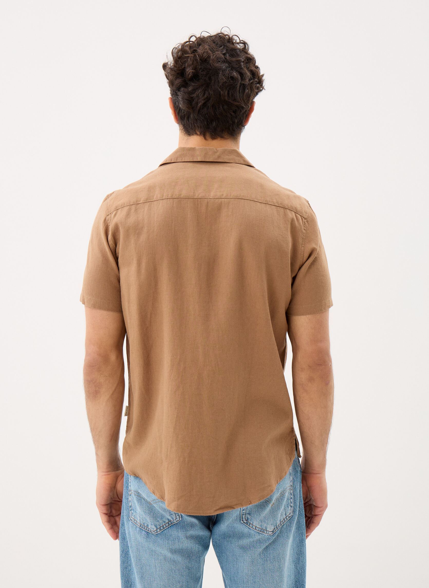 Chemises Bhbobby Linen Cuba homme marron Blend Chemises Bhbobby Linen Cuba homme marron Otter