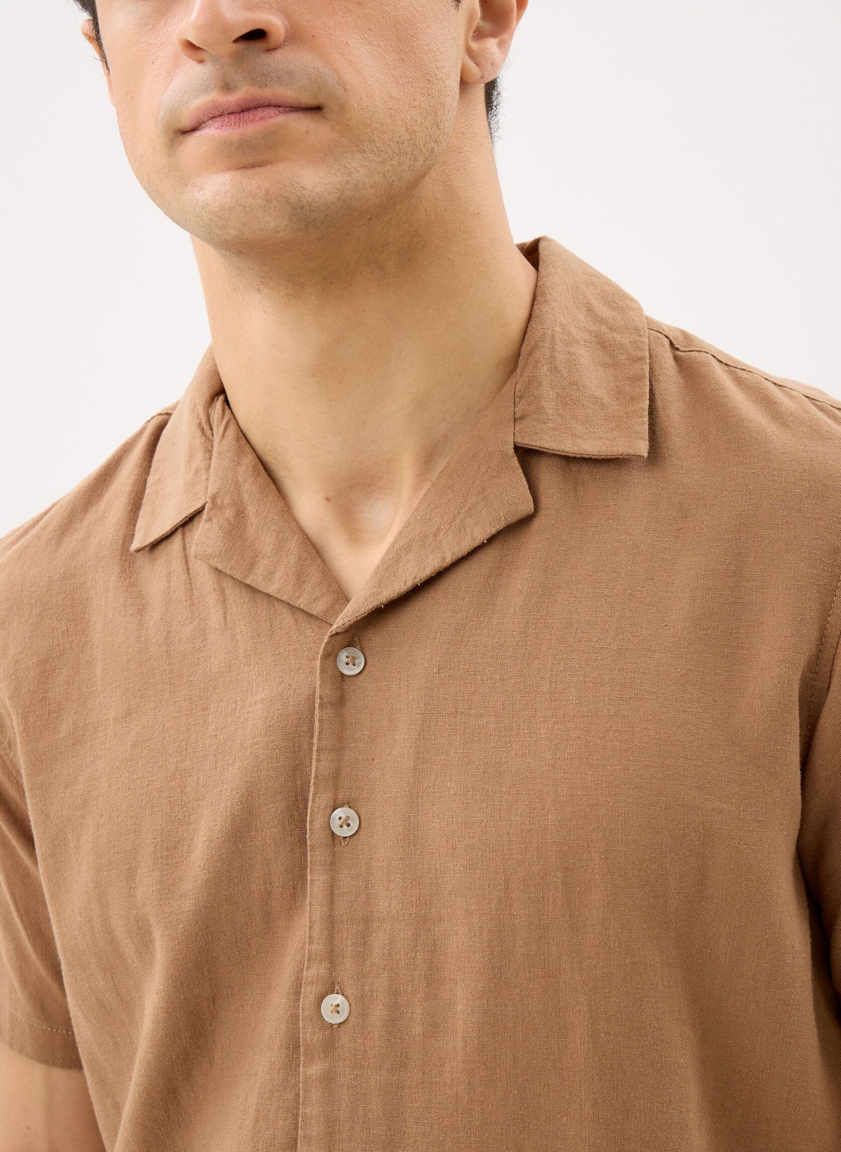 Chemises Bhbobby Linen Cuba homme marron Blend Chemises Bhbobby Linen Cuba homme marron Otter