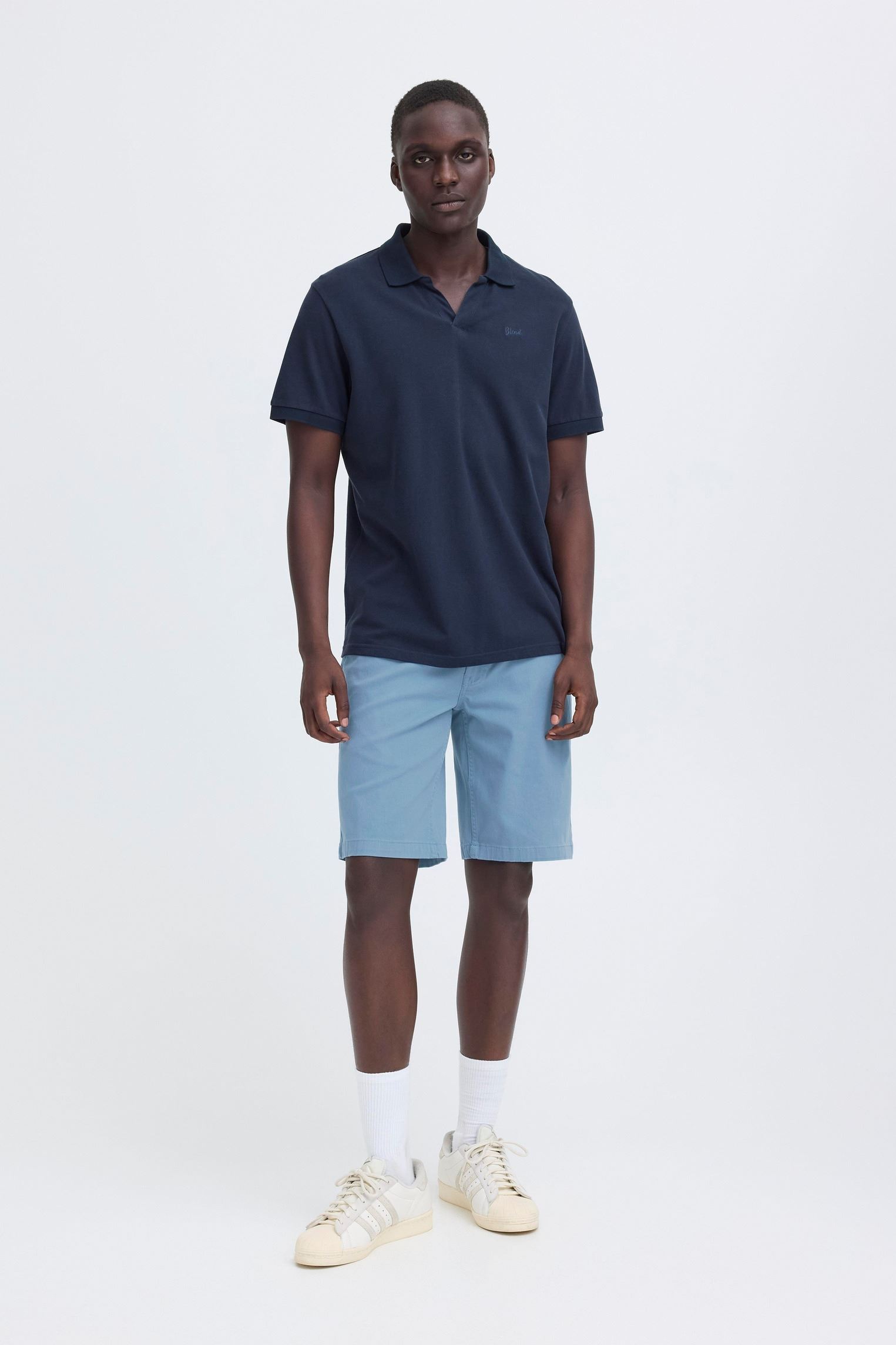 Bermudas Bhmason Slim/Reg Chino Shorts homme bleu Blend Bermudas Bhmason Slim/Reg Chino Shorts homme bleu Copen Blue