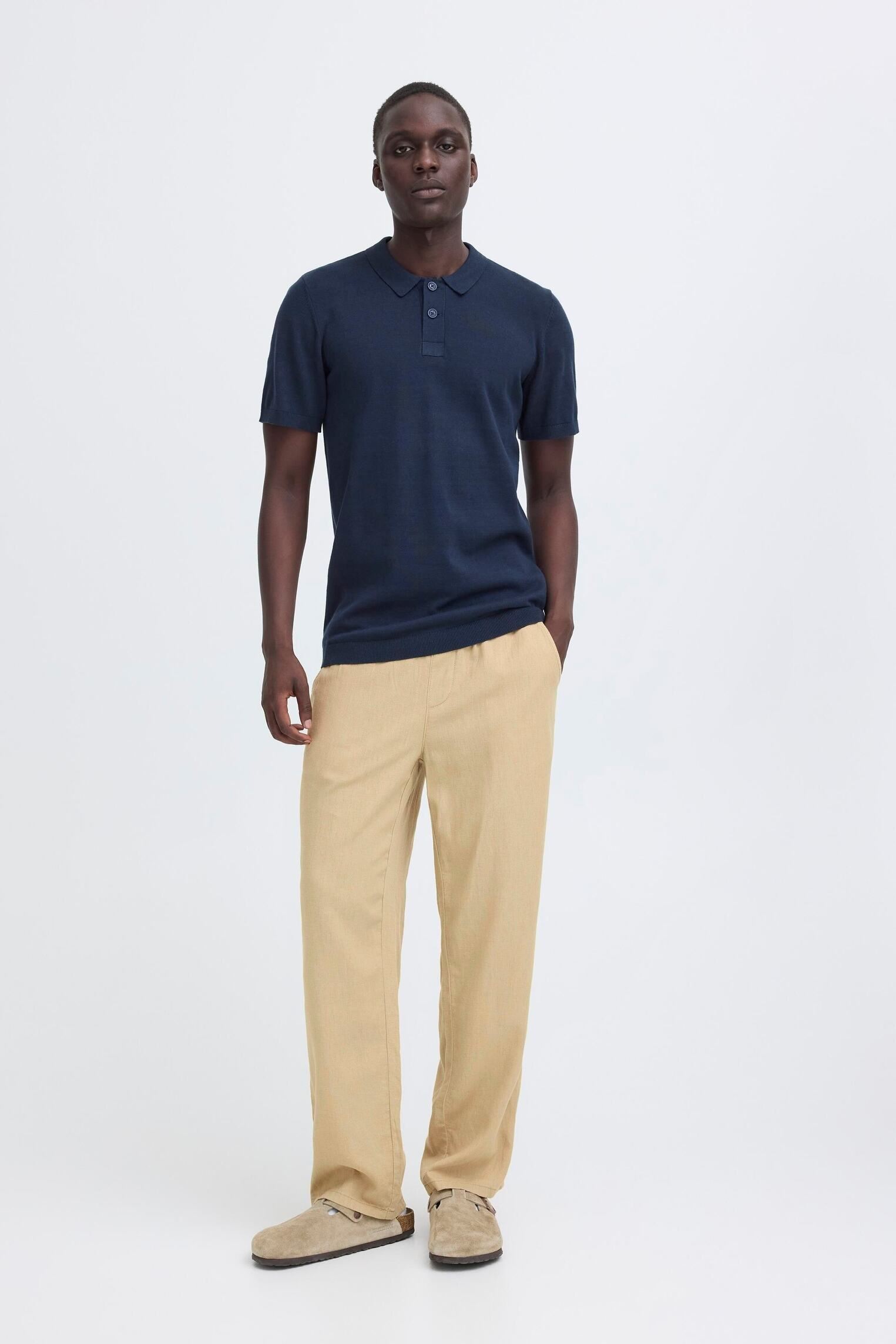 Pantalons droits Bhmalvin Linen Easy P homme marron Blend Pantalons droits Bhmalvin Linen Easy P homme marron CORNSTALK