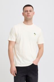 T-shirts Bhkaan Emb S/S Tee heren wit