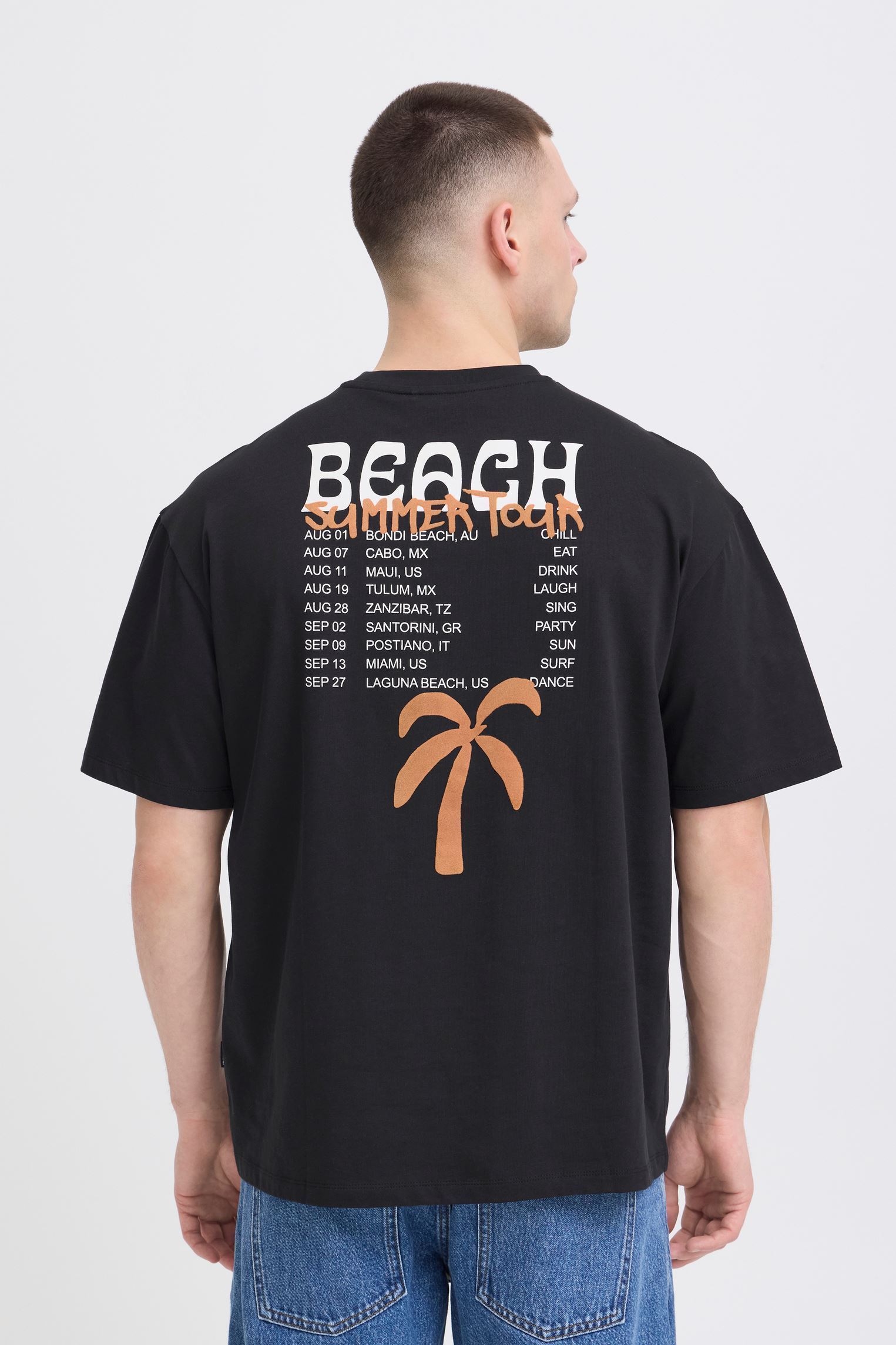 T-Shirts Bhkornel Graphic S/S Tee herren schwarz Blend T-Shirts Bhkornel Graphic S/S Tee herren schwarz Black Beauty