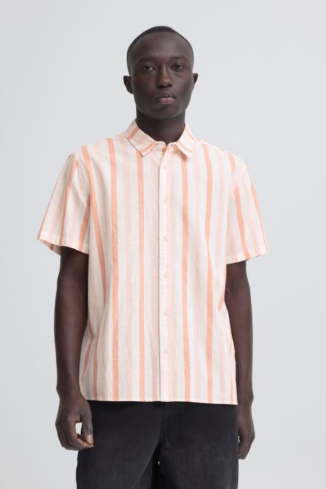 Blend Hemden Bhaban Shirt Stripe herren rosa