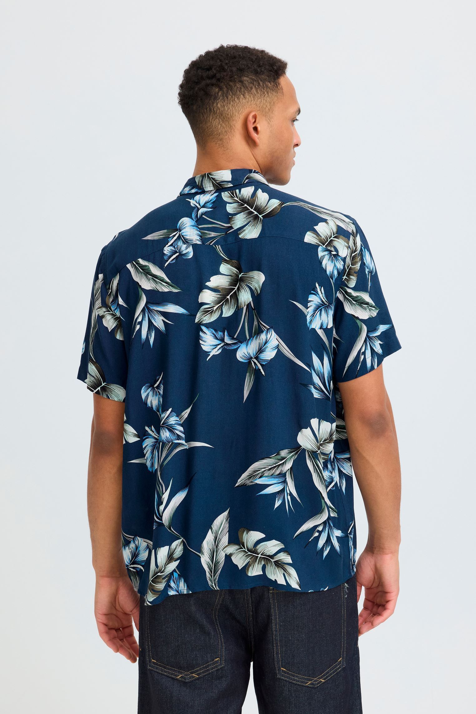 Chemises Bhamelo Shirt Print homme bleu Blend Chemises Bhamelo Shirt Print homme bleu Salute