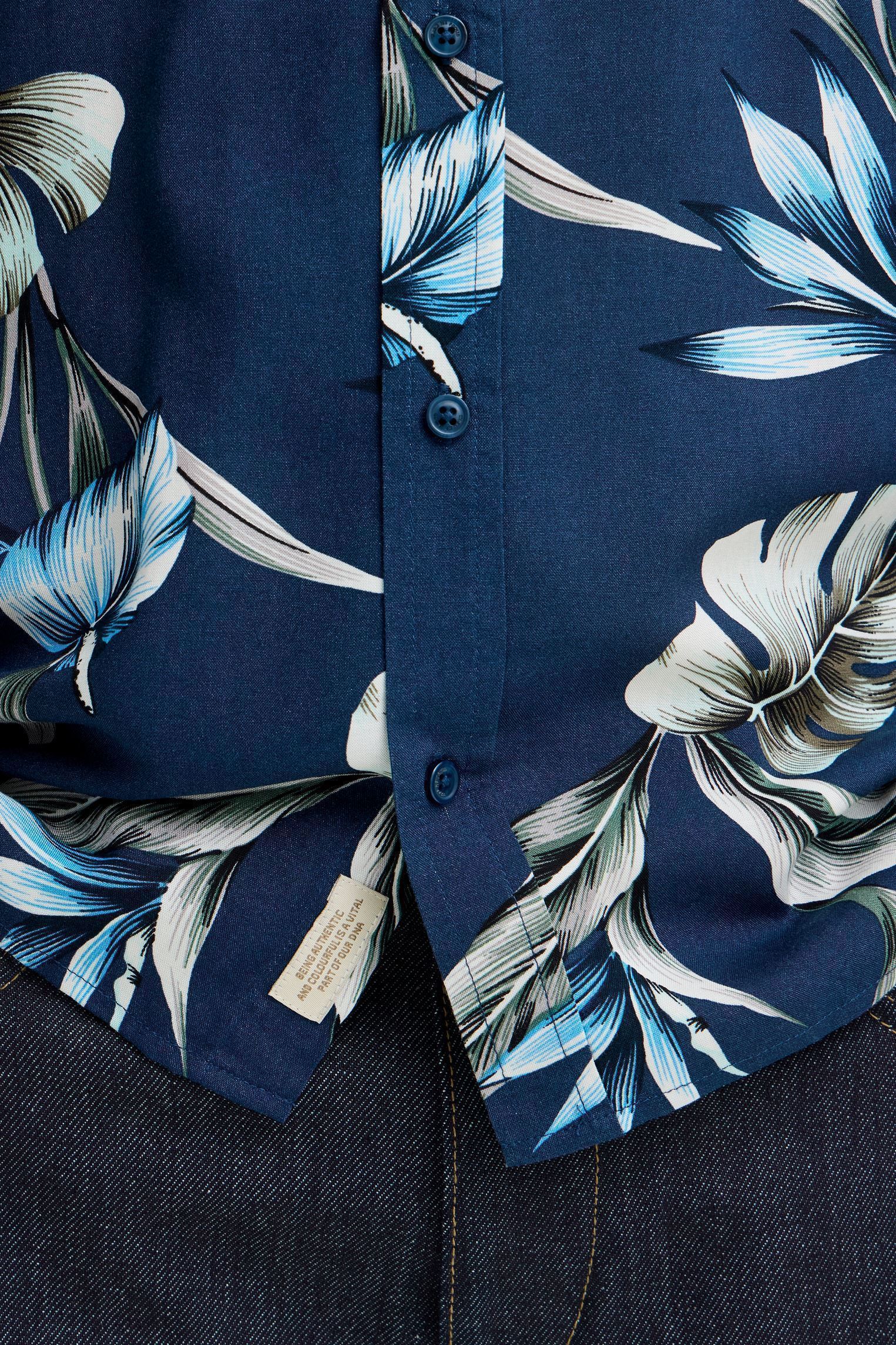 Chemises Bhamelo Shirt Print homme bleu Blend Chemises Bhamelo Shirt Print homme bleu Salute