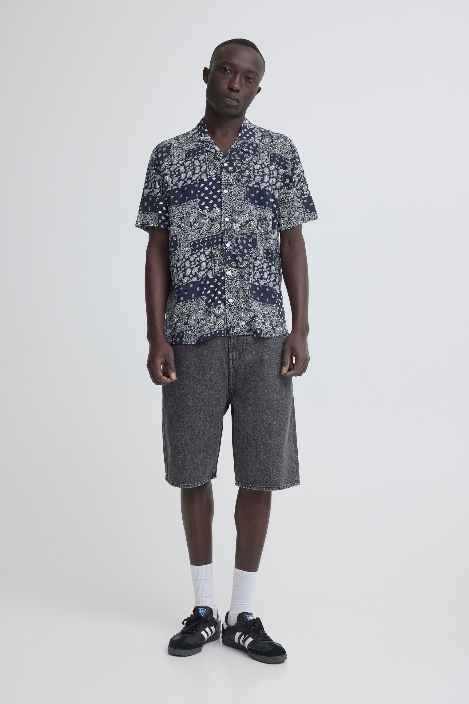 Chemises Bhaslak Shirt Print homme bleu Blend Chemises Bhaslak Shirt Print homme bleu Salute