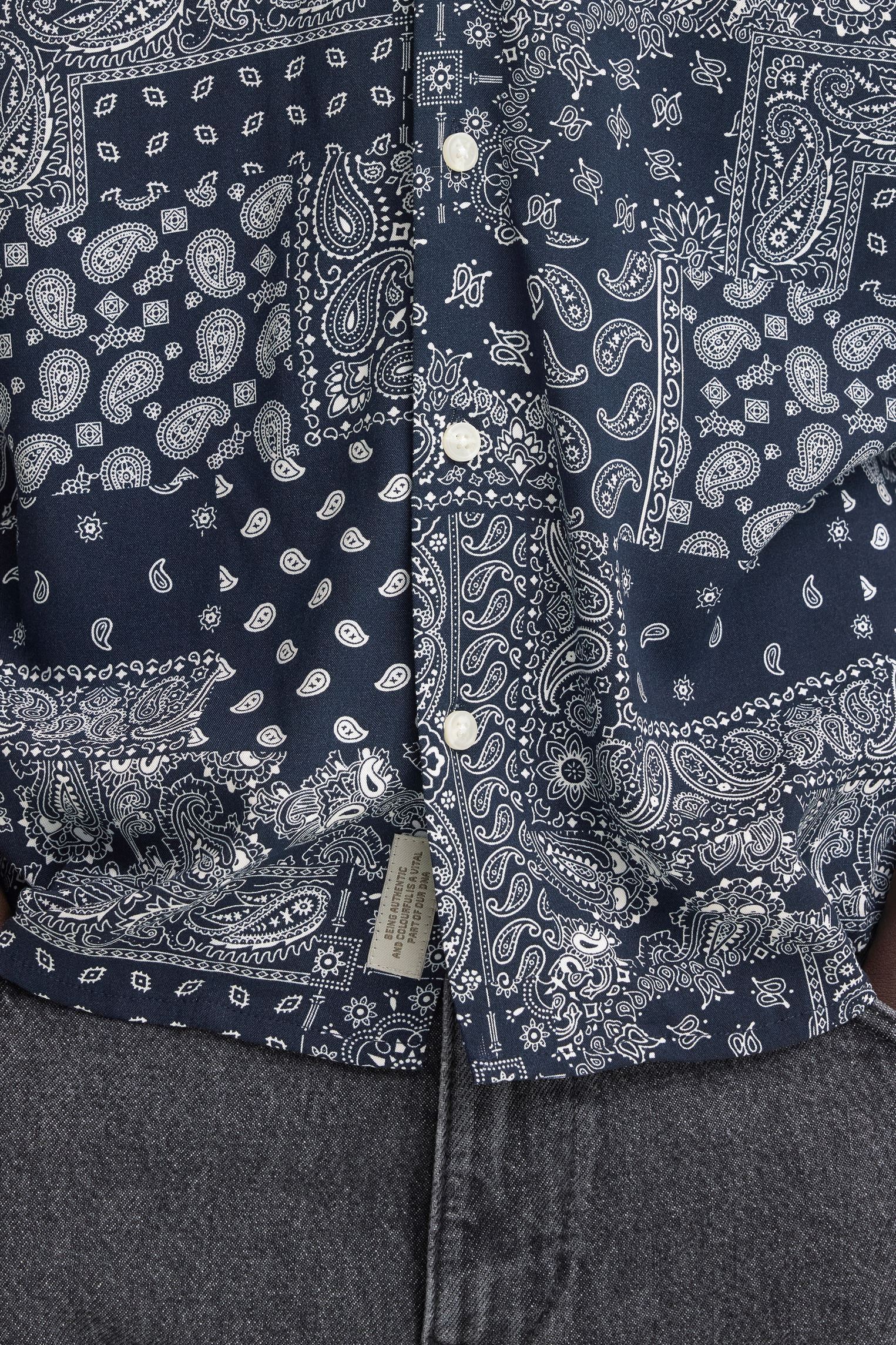 Chemises Bhaslak Shirt Print homme bleu Blend Chemises Bhaslak Shirt Print homme bleu Salute