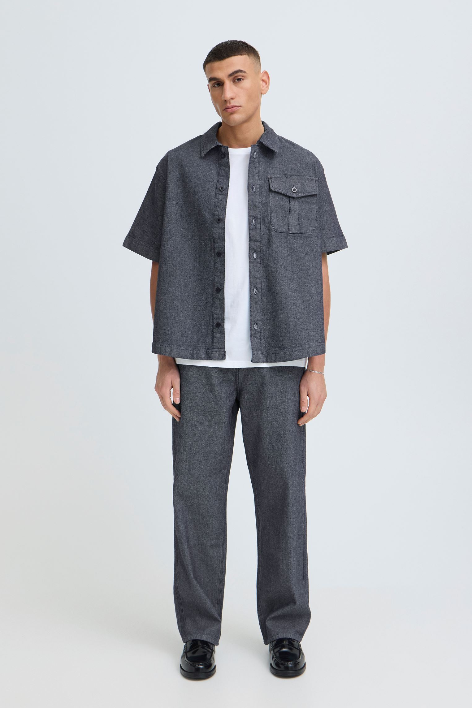 Chemises Sdtanner homme bleu SOLID Chemises Sdtanner homme bleu Blue Wash Denim