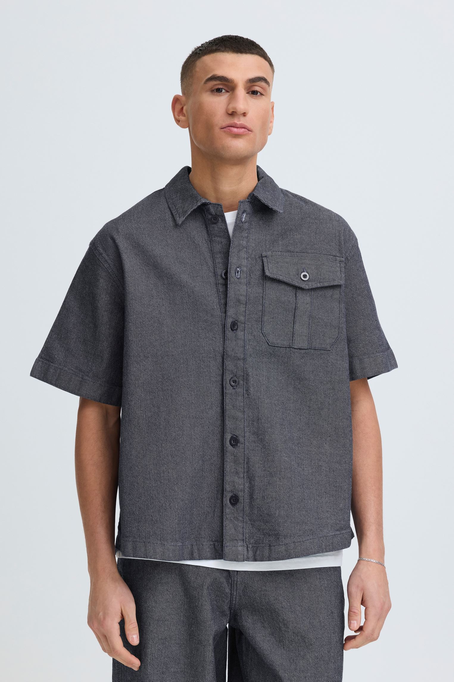 Chemises Sdtanner homme bleu SOLID Chemises Sdtanner homme bleu Blue Wash Denim