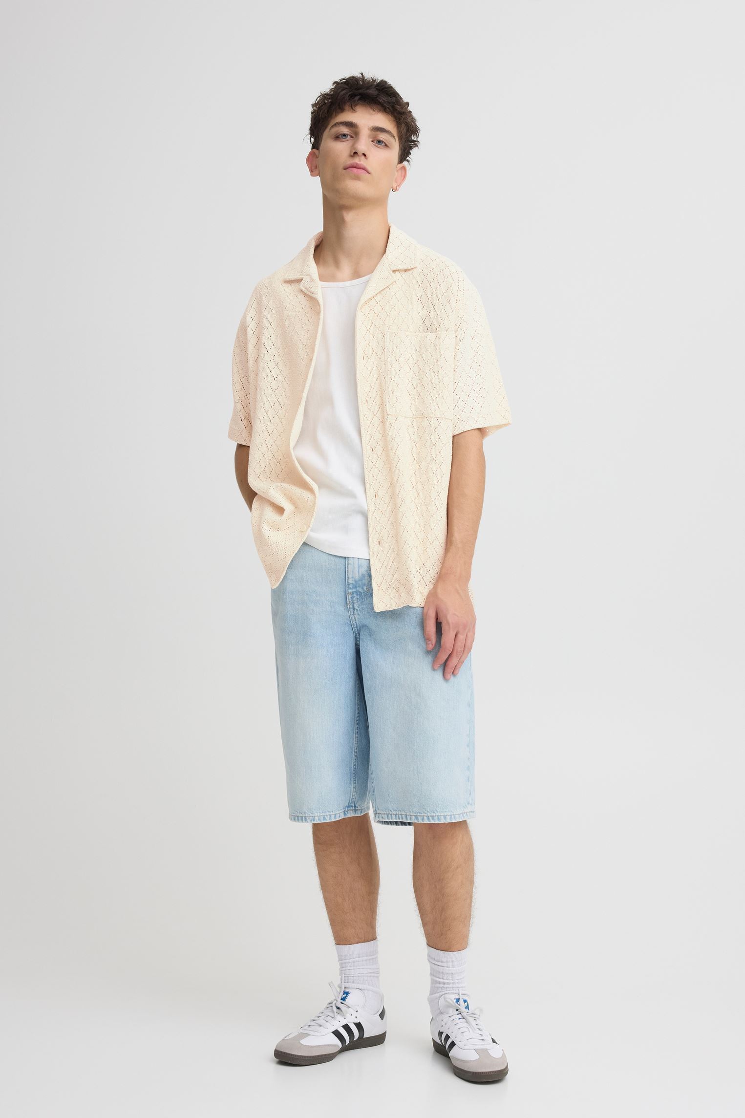 Hemden Sdteagan heren bruin SOLID Hemden Sdteagan heren bruin Oatmeal