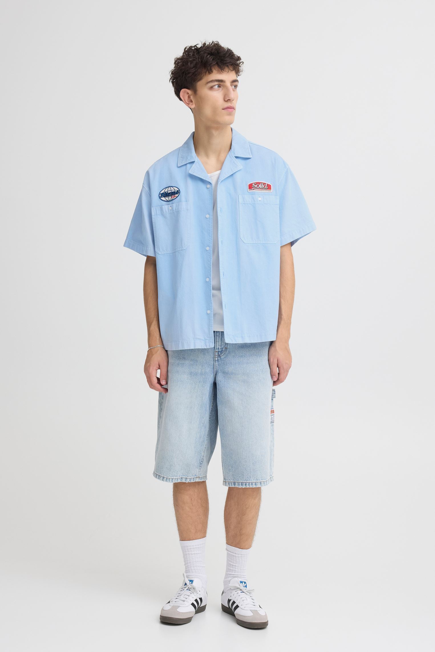 Hemden Sdboone heren blauw SOLID Hemden Sdboone heren blauw Powder Blue