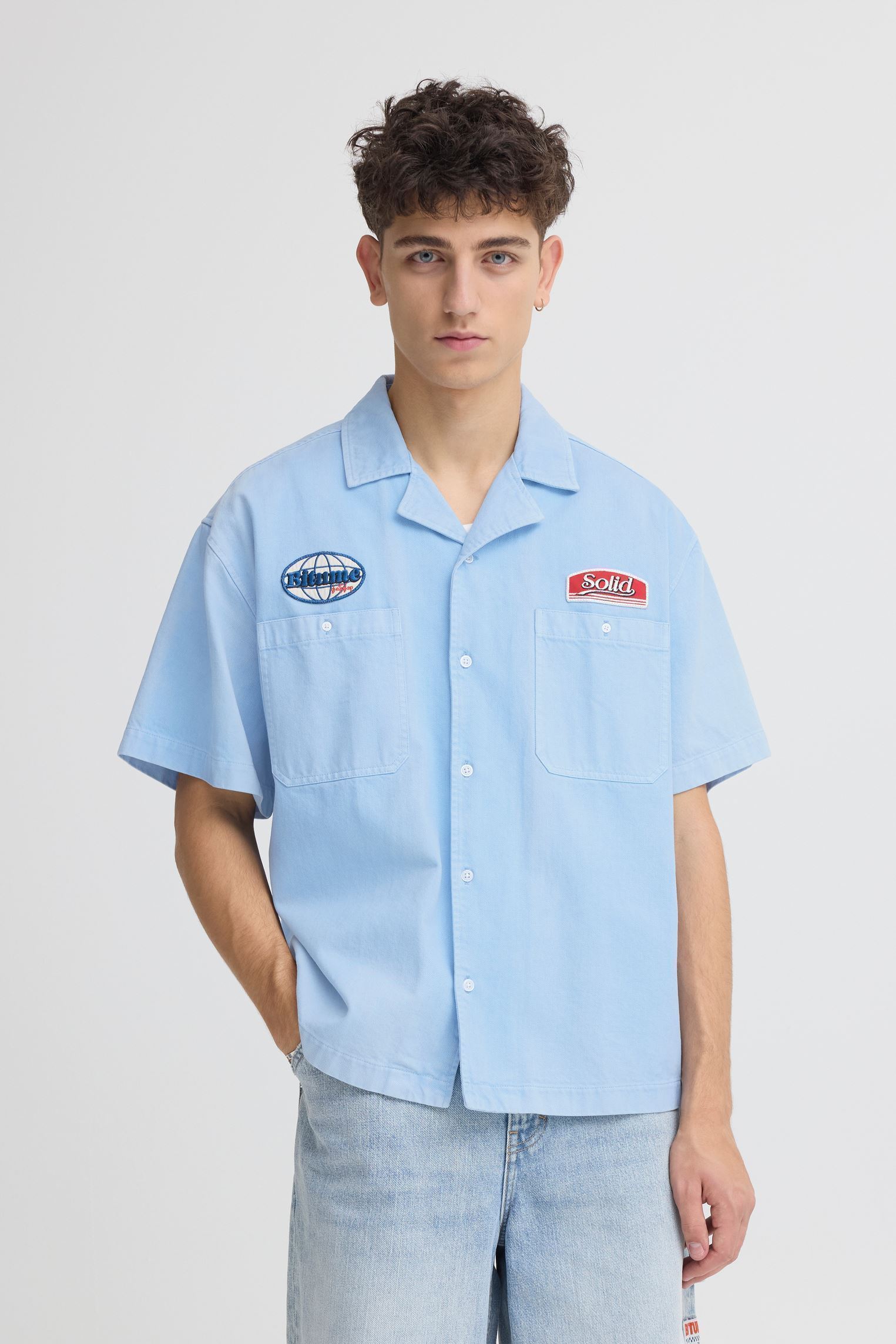 Hemden Sdboone heren blauw SOLID Hemden Sdboone heren blauw Powder Blue