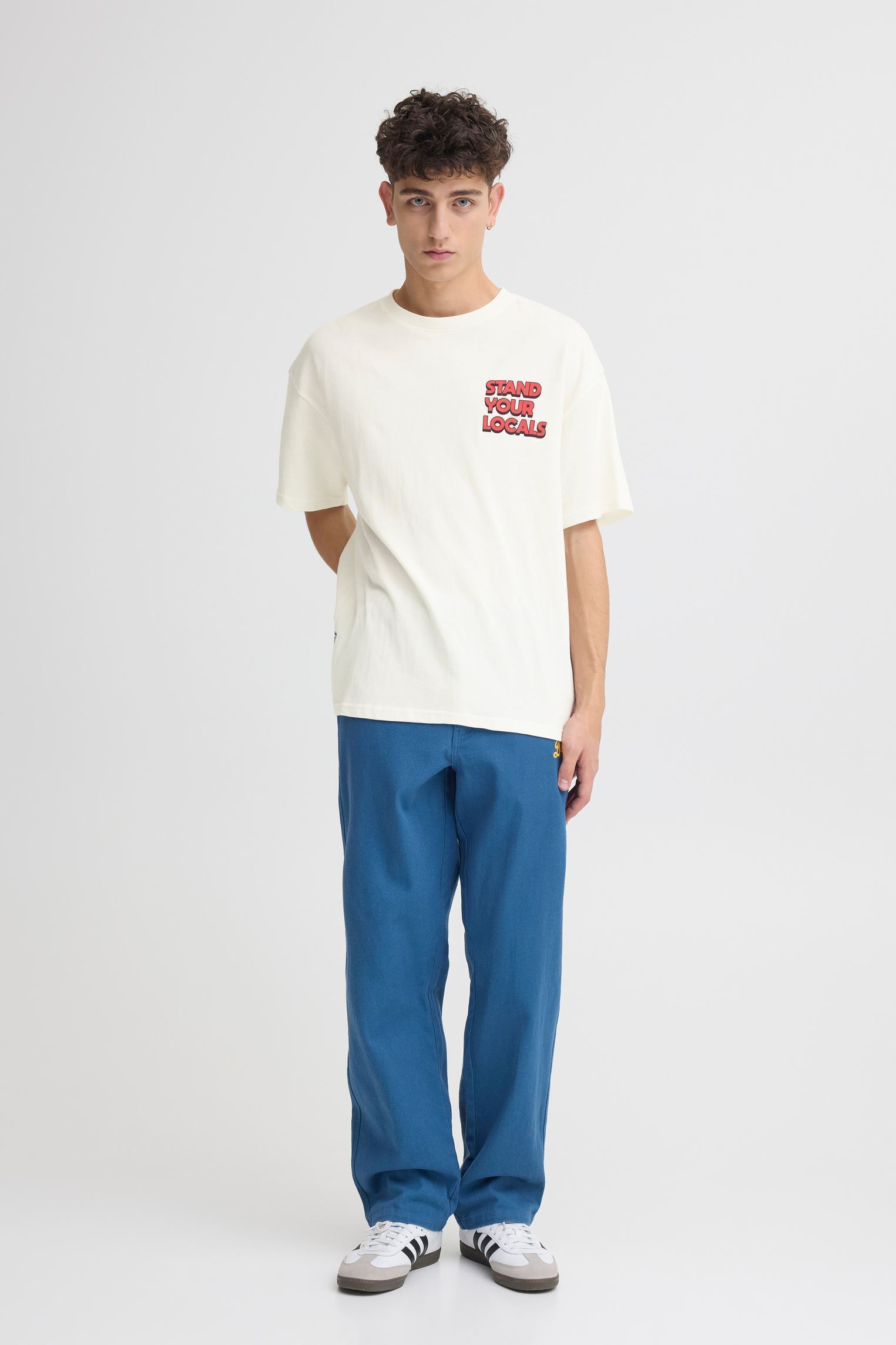 T-Shirts Sdbrooks Tee herren weiß SOLID T-Shirts Sdbrooks Tee herren weiß Off white