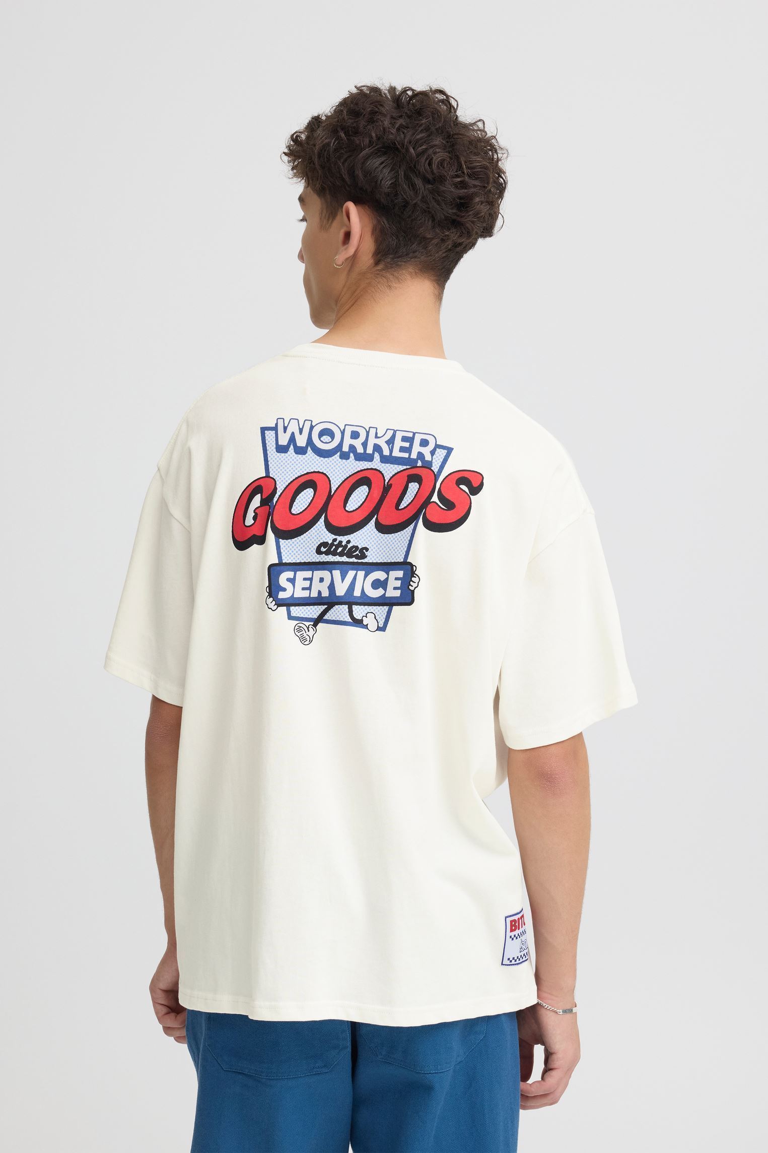 T-Shirts Sdbrooks Tee herren weiß SOLID T-Shirts Sdbrooks Tee herren weiß Off white