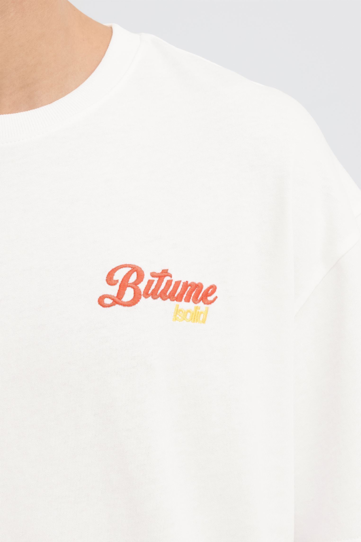 Kurzarm-T-Shirts Sdbrimmer herren weiß SOLID Kurzarm-T-Shirts Sdbrimmer herren weiß Off white