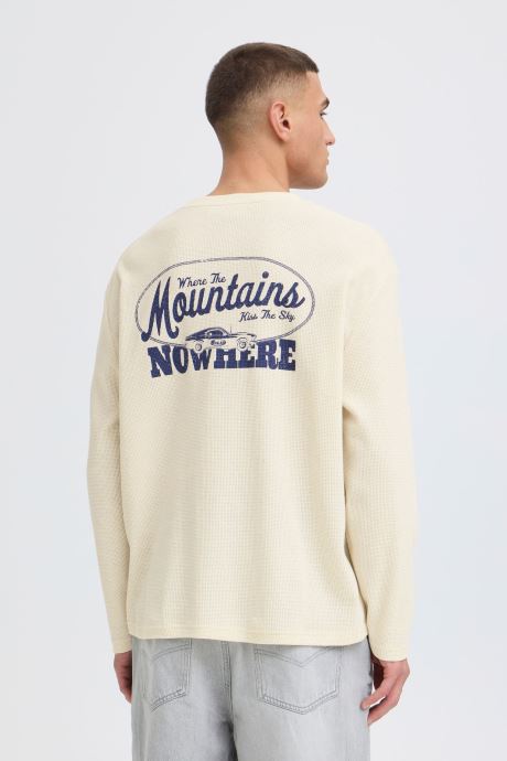 SOLID T-shirts Sdurton Ls heren wit
