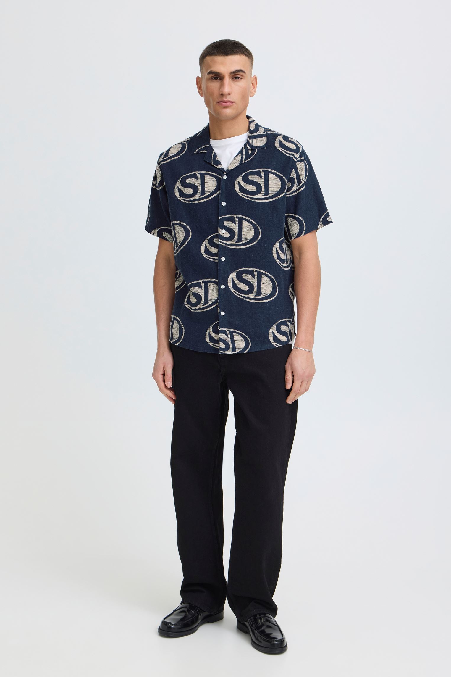 Hemden Sdute heren blauw SOLID Hemden Sdute heren blauw 193932 Naval Academy