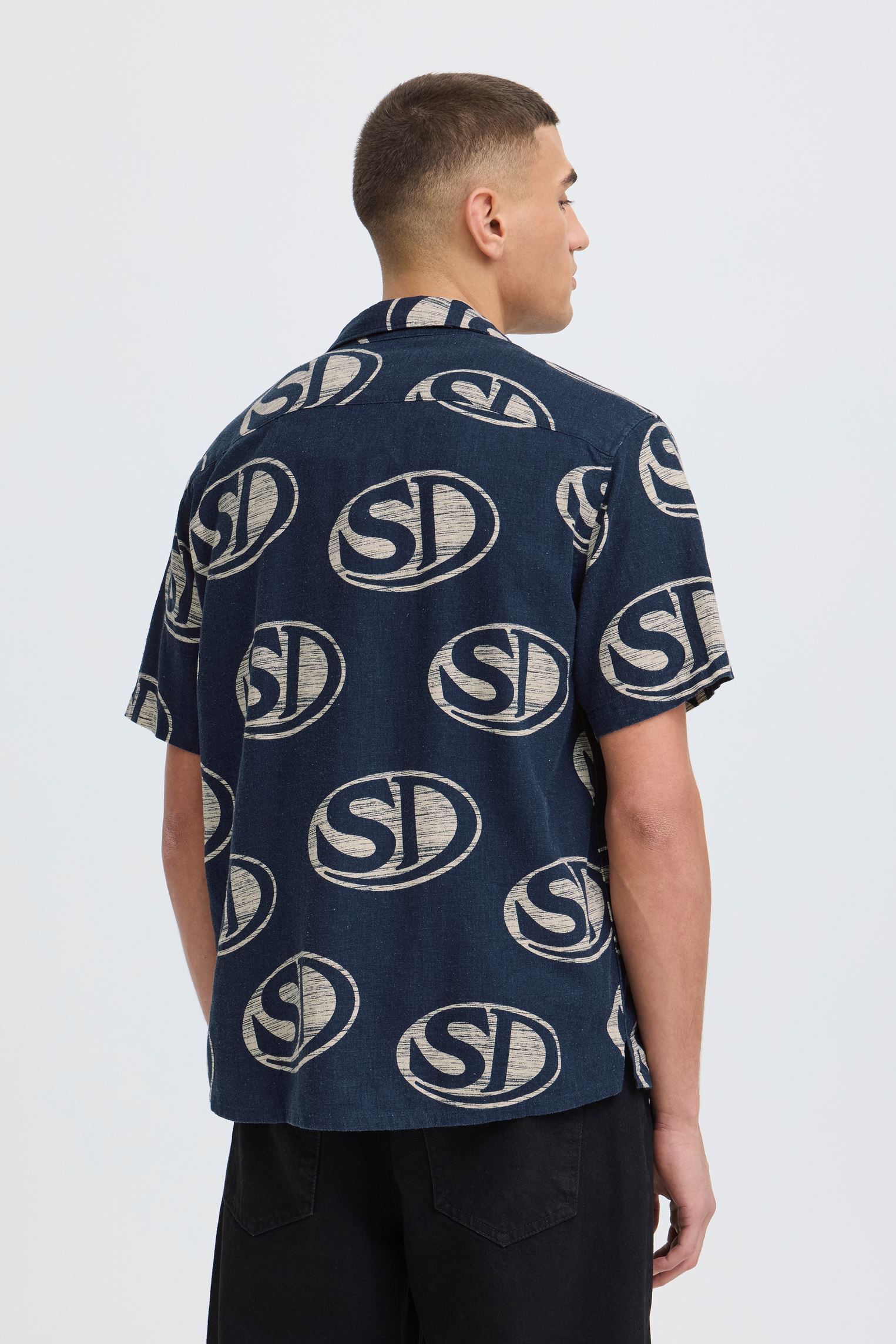 Hemden Sdute heren blauw SOLID Hemden Sdute heren blauw 193932 Naval Academy