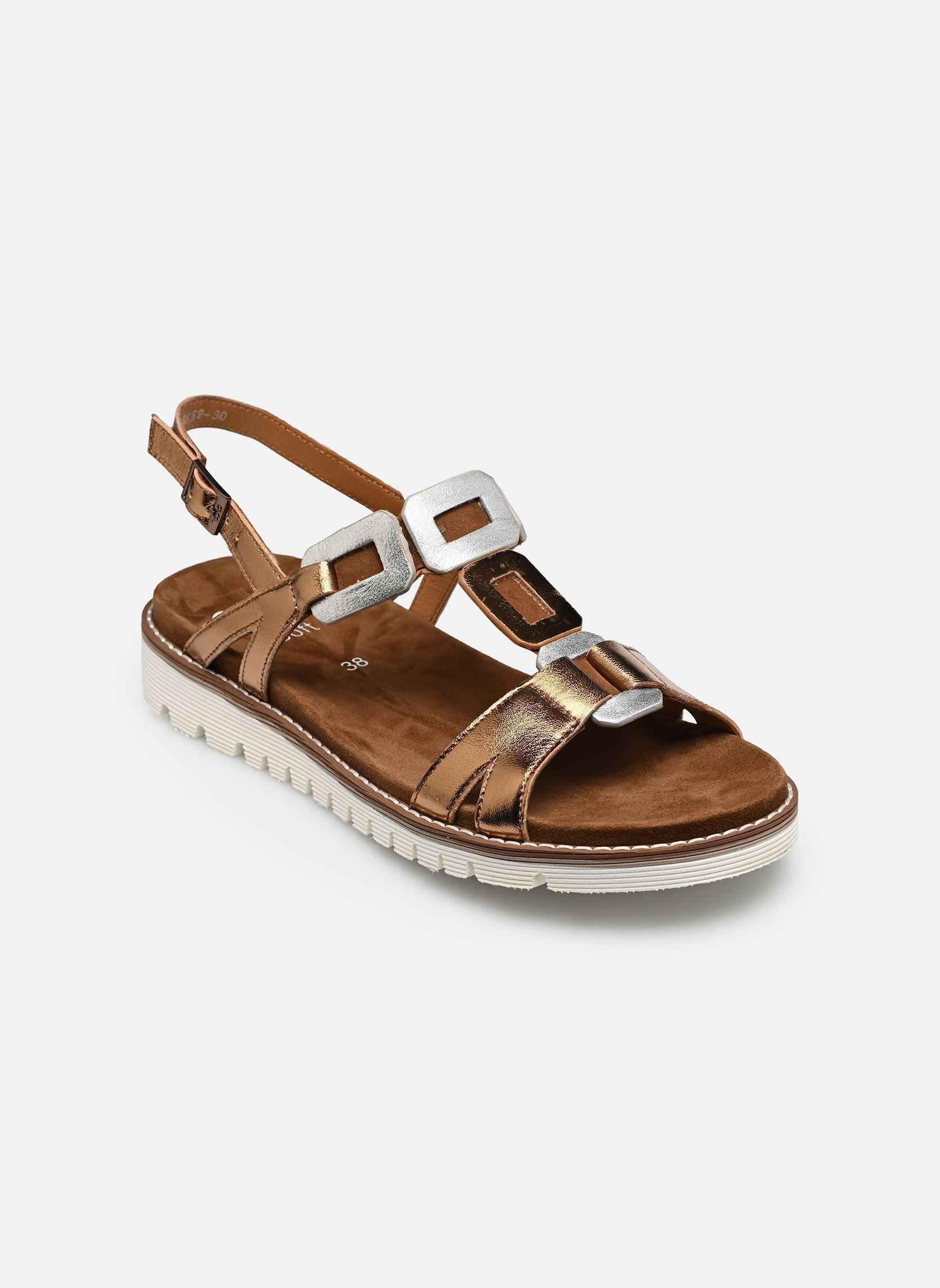 Sandales KENT-SPORT-S 12-28136 femme or et bronze Ara Sandales KENT-SPORT-S 12-28136 femme or et bronze Whisky,Platin,Silber