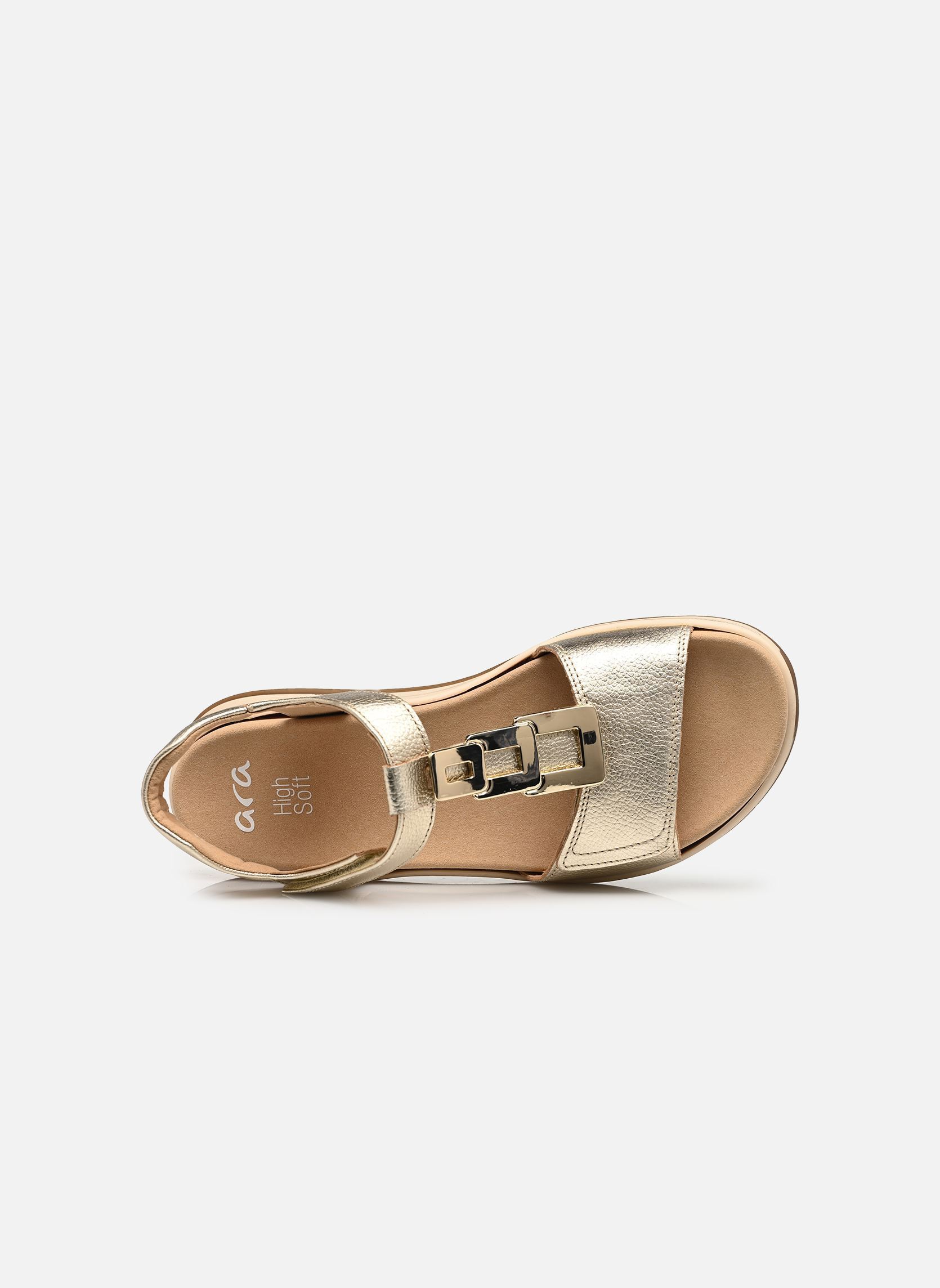 Sandales plates OSAKA-S 12-34804 femme or et bronze Ara Sandales plates OSAKA-S 12-34804 femme or et bronze Platin