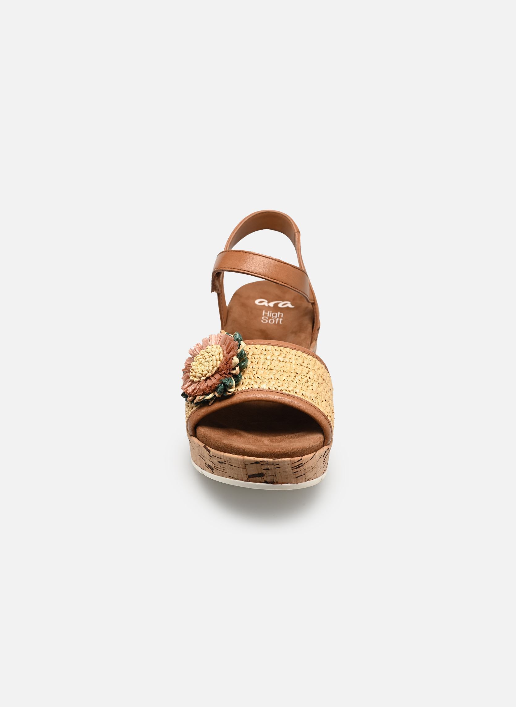 Sandales compensées et plateformes RIMINI-S 12-51506 femme marron Ara Sandales compensées et plateformes RIMINI-S 12-51506 femme marron Cognac,Natur