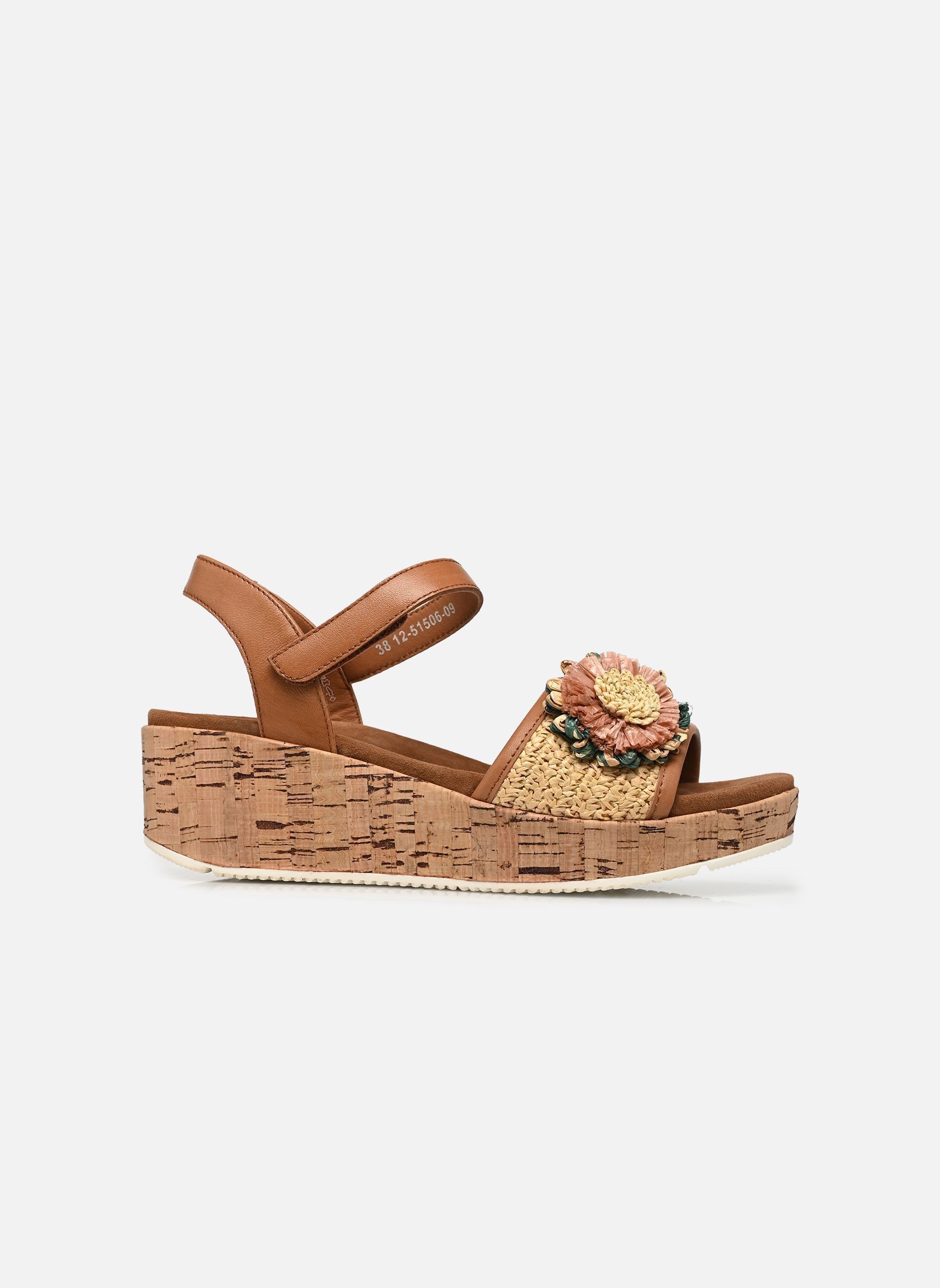Sandales compensées et plateformes RIMINI-S 12-51506 femme marron Ara Sandales compensées et plateformes RIMINI-S 12-51506 femme marron Cognac,Natur