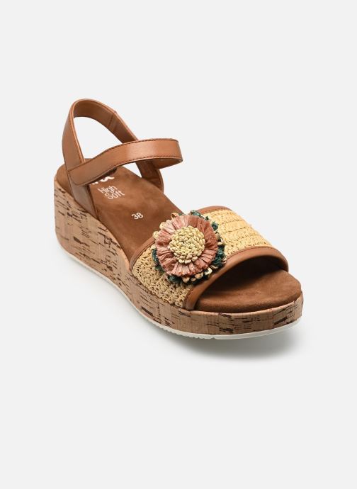 Ara Sandalen met sleehak en plateau RIMINI-S 12-51506 dames bruin