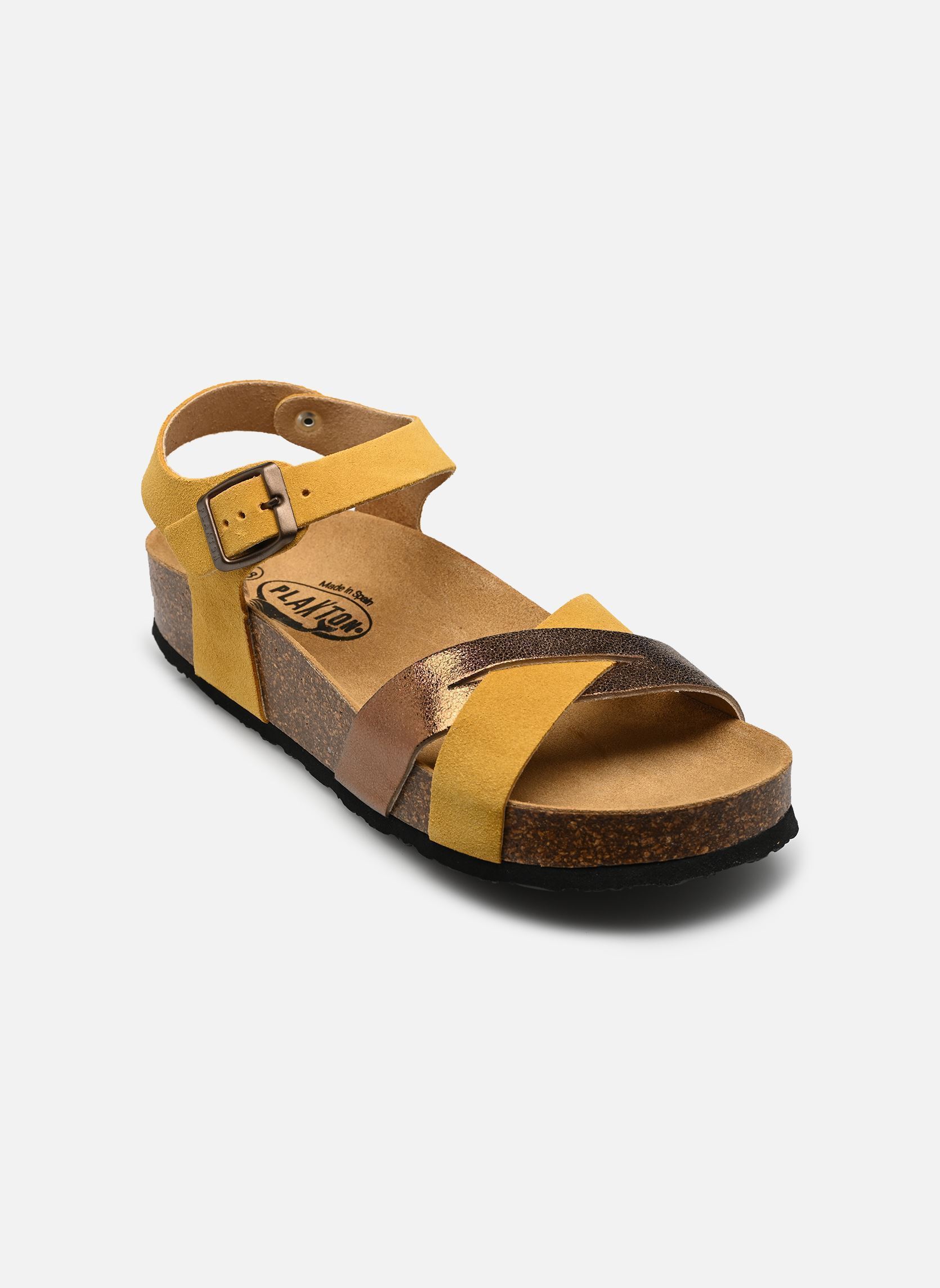 Keil- und Plateausandalen CP Final damen gelb Plakton Keil- und Plateausandalen CP Final damen gelb Ocre Mushroom