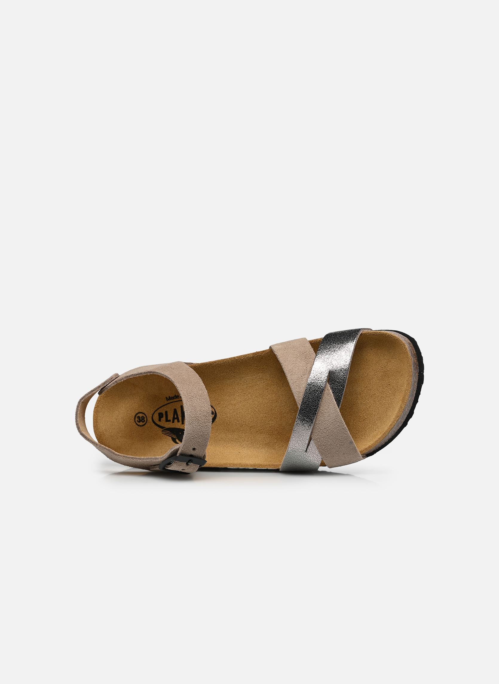 Sandales compensées et plateformes CP Final femme beige Plakton Sandales compensées et plateformes CP Final femme beige Piedra Niquel