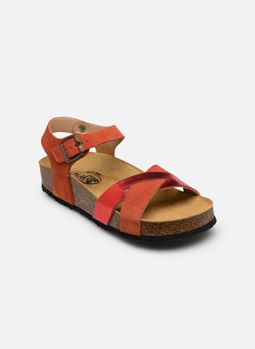 Plakton Sandales compensées et plateformes CP Final femme rouge