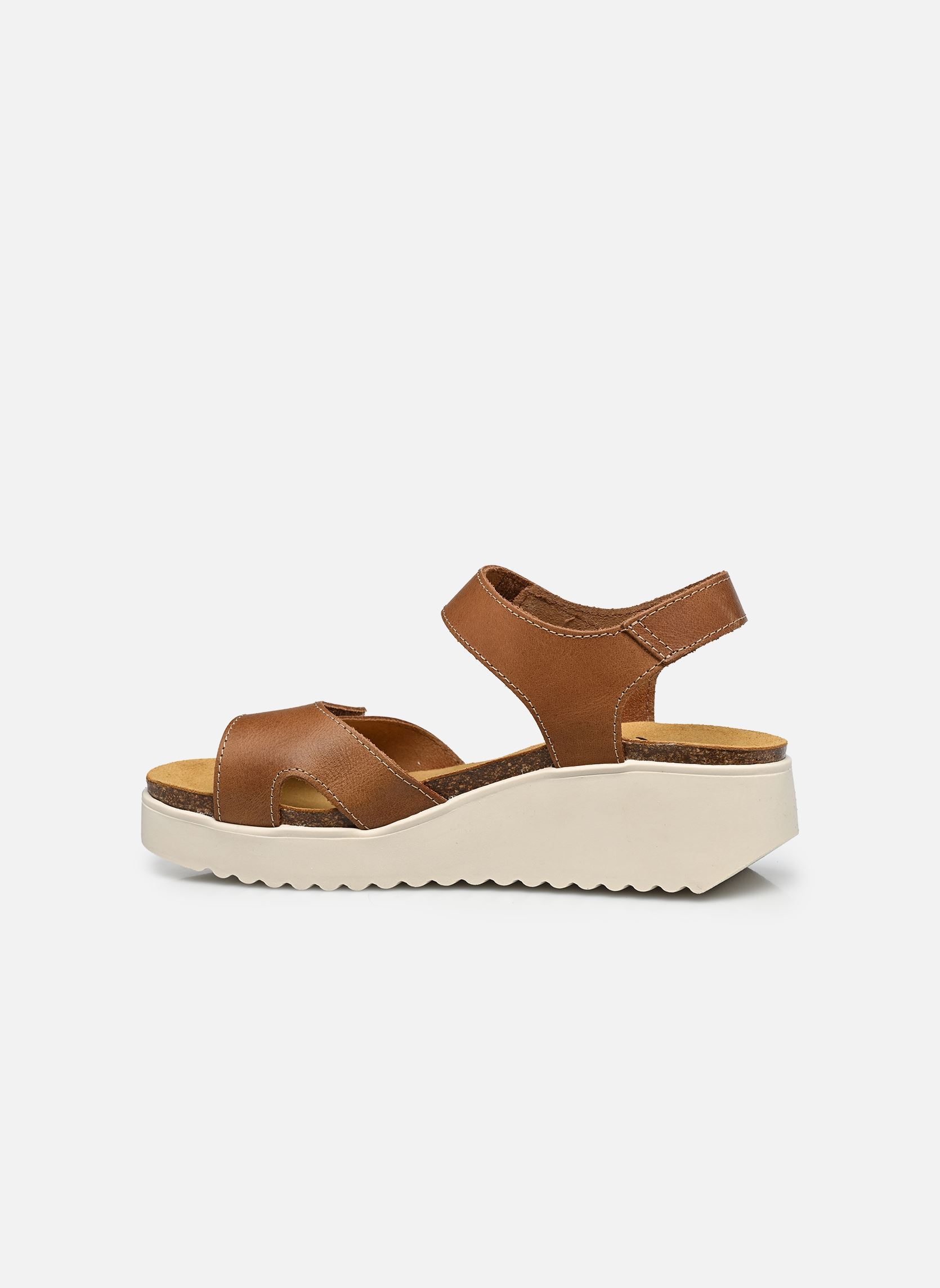 Sandales compensées et plateformes TOKYO femme marron Plakton Sandales compensées et plateformes TOKYO femme marron Cuero