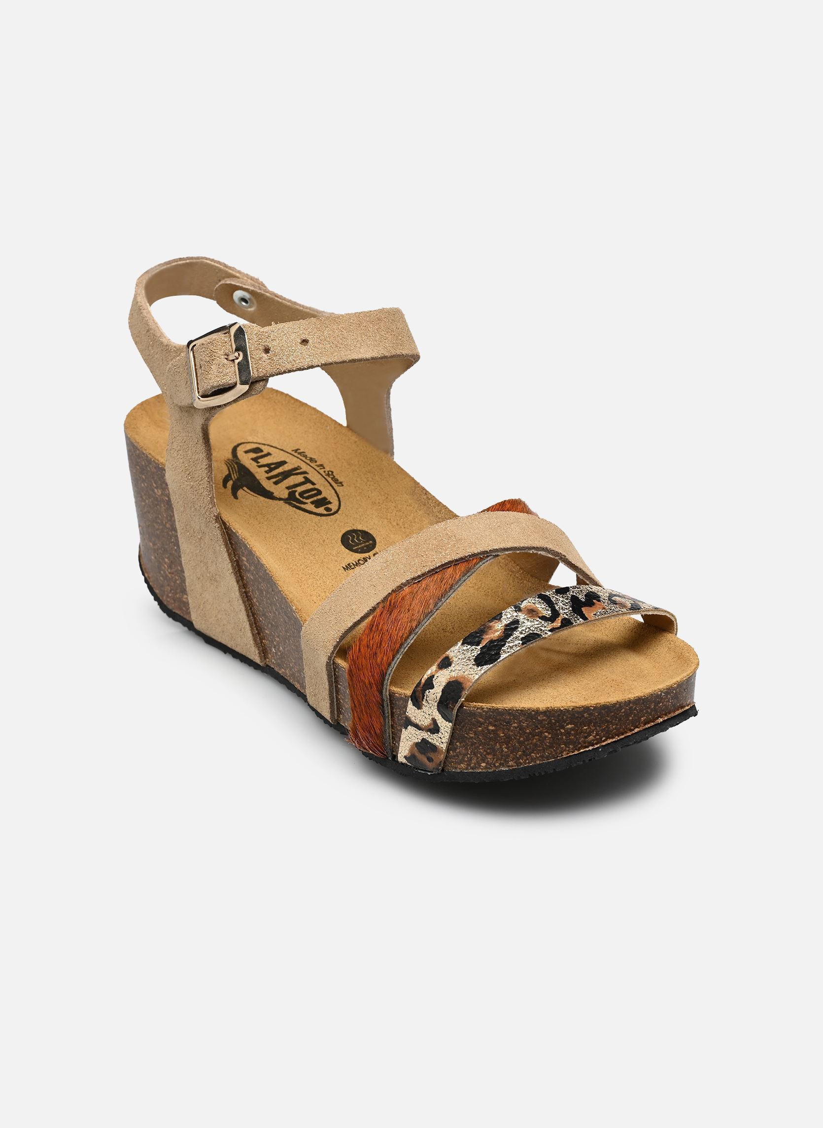 Sandales compensées et plateformes So Roll femme beige Plakton Sandales compensées et plateformes So Roll femme beige Platino Negroni Mushroom