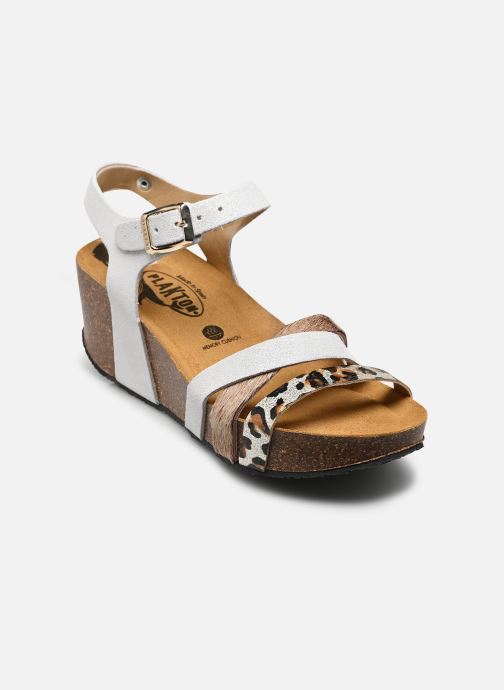 Plakton Sandalen met sleehak en plateau So Roll dames zilver