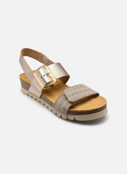 Plakton Sandalen met sleehak en plateau CONDOR dames beige