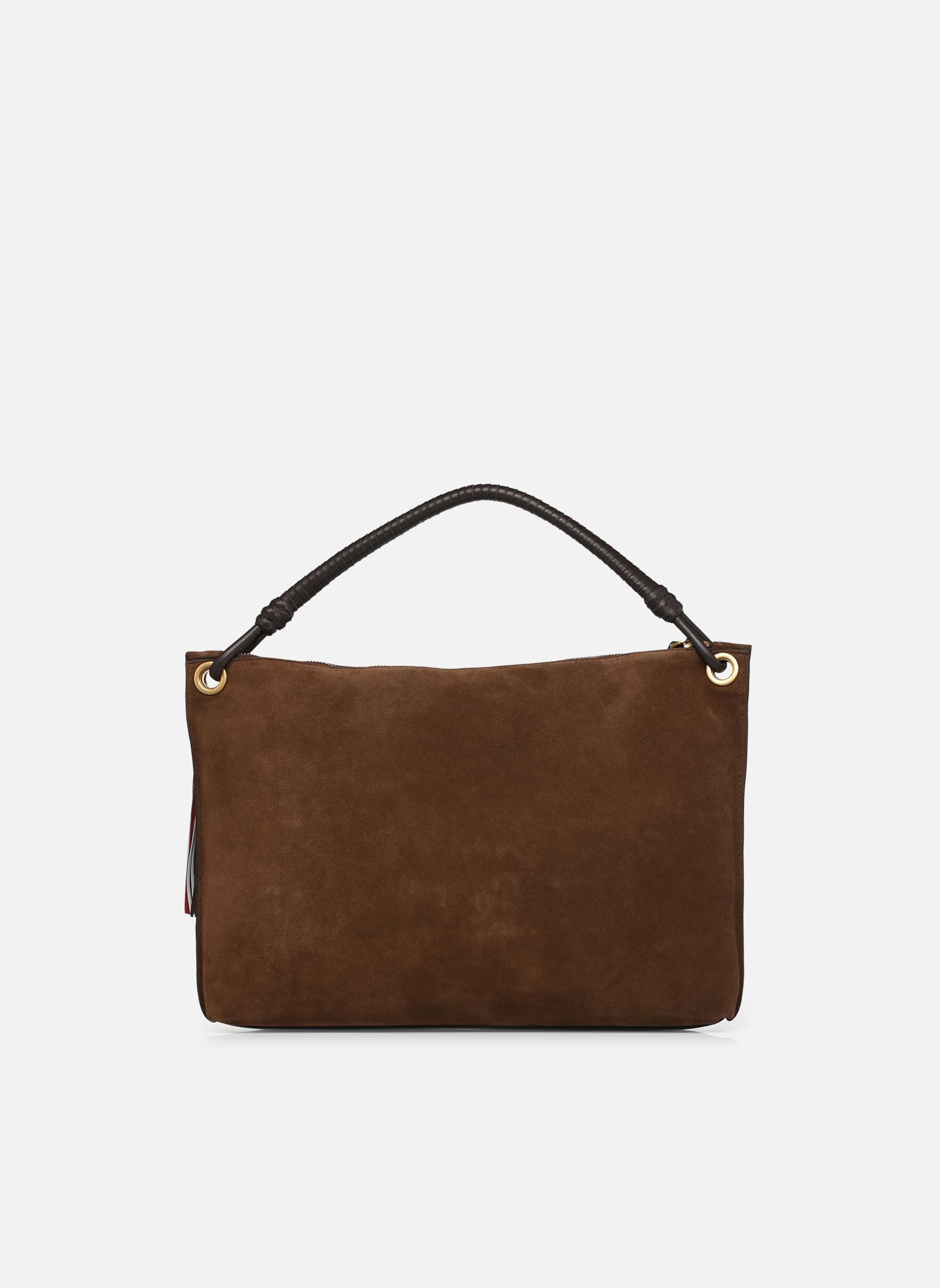 Umhängetaschen TH STATEMENT LEATHER BAG SUEDE damen braun Tommy Hilfiger Umhängetaschen TH STATEMENT LEATHER BAG SUEDE damen braun Rich Walnut