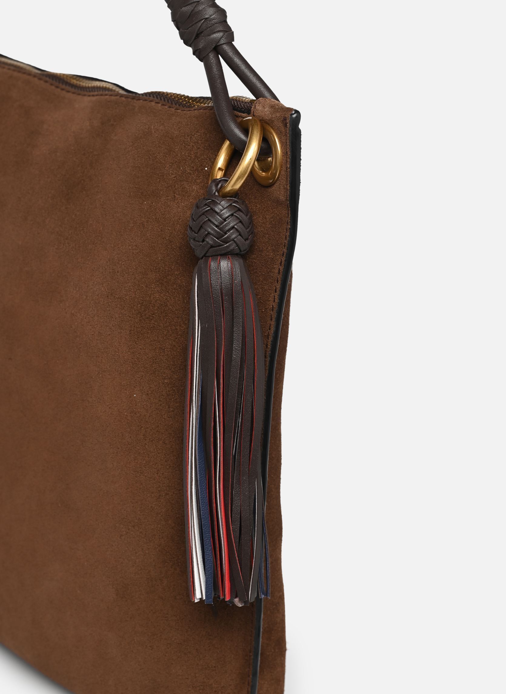 Umhängetaschen TH STATEMENT LEATHER BAG SUEDE damen braun Tommy Hilfiger Umhängetaschen TH STATEMENT LEATHER BAG SUEDE damen braun Rich Walnut